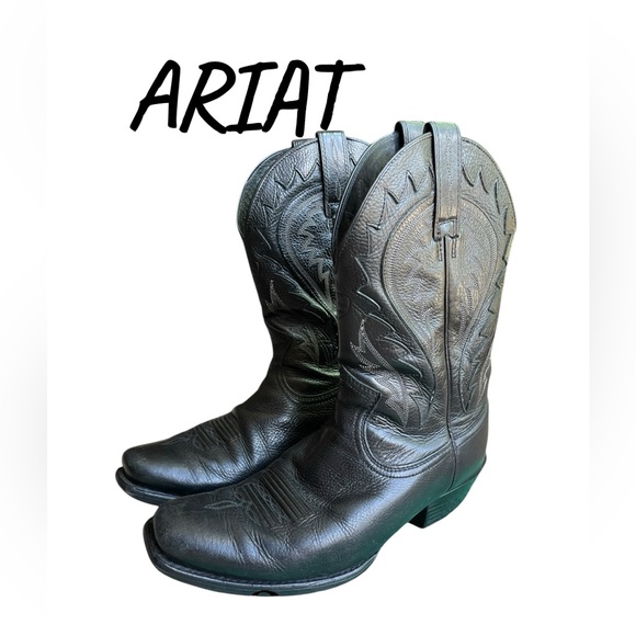 Ariat Other - Ariat men’s size 9 or women’s 11 Black Leather Cowboy Boots